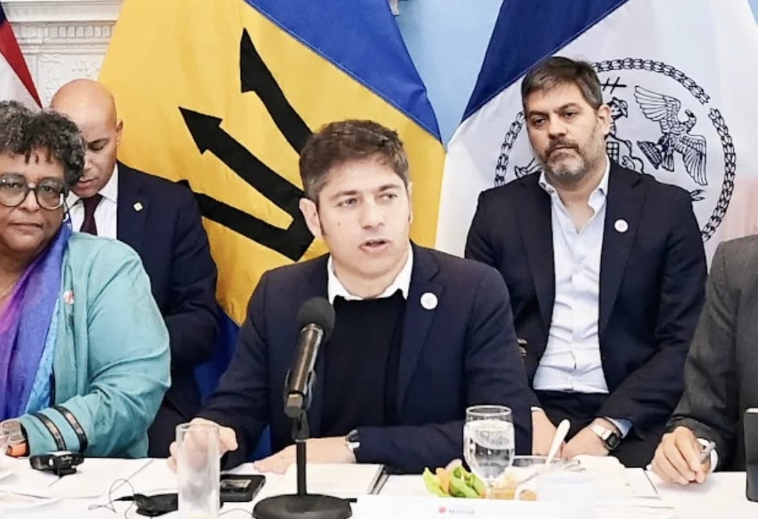Kicillof cuestionó en Nueva York el "milagro económico" de Milei