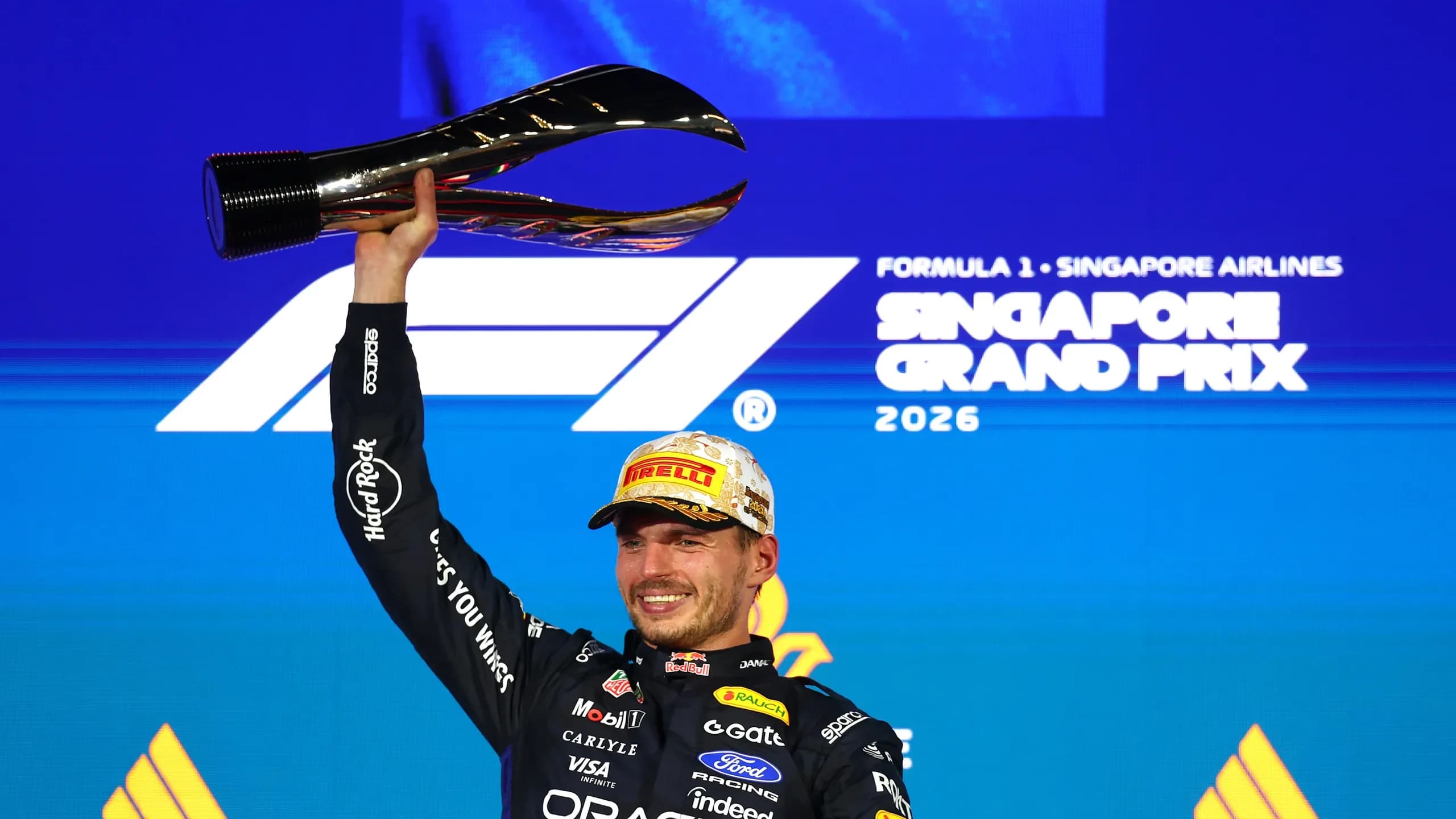 Max Verstappen ganó en Singapur y ya ganó en todos los circuitos