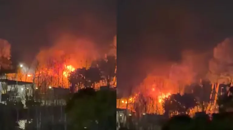 ¿Qué se sabe del incendio que afecta al puerto de Olivos?