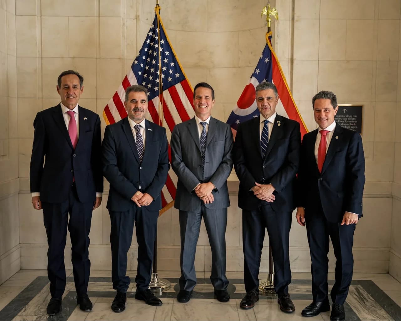 PRO en Washington: Jorge Macri y Ritondo se reunieron con la Casa Blanca