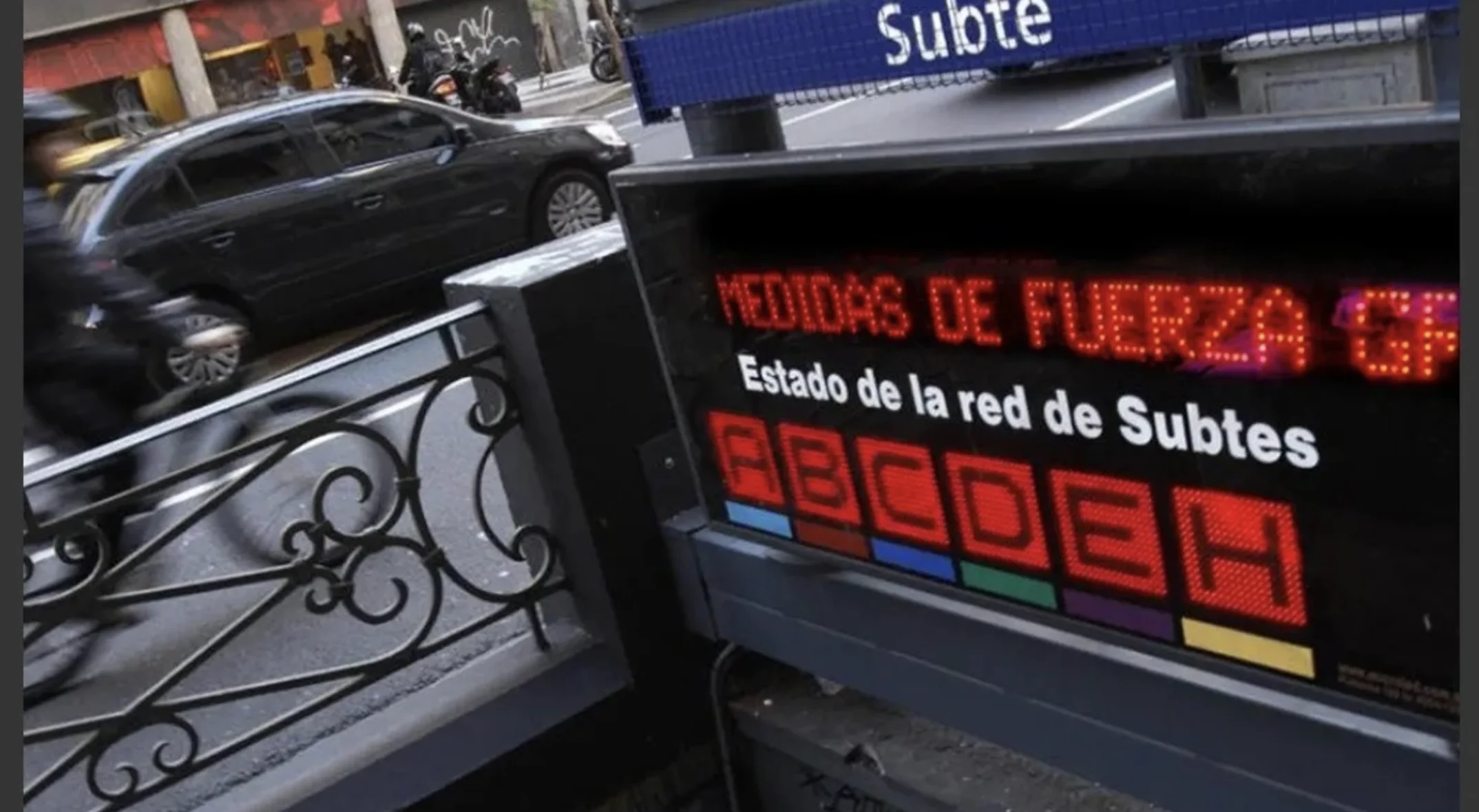 Paro total de subtes en Buenos Aires: detuvieron a un metrodelegado